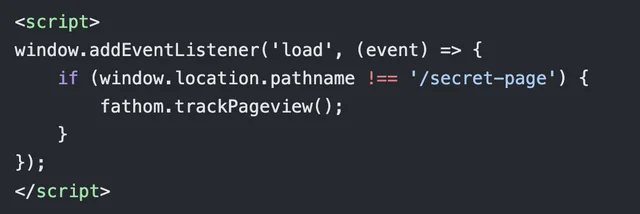 exclude pages