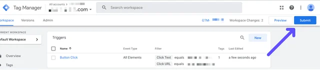 submit tag configuration
